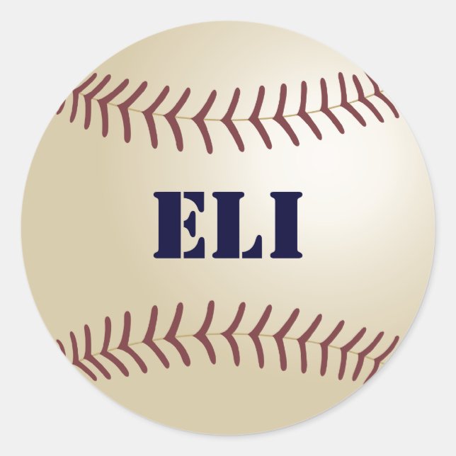 Eli Baseball Sticker / Seal (Front)