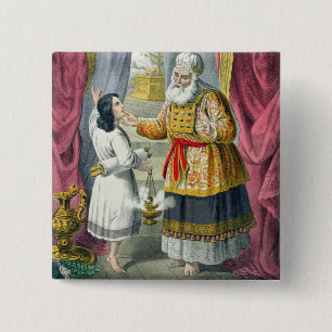Eli Questioning Samuel Regarding the Vision, from 15 Cm Square Badge
