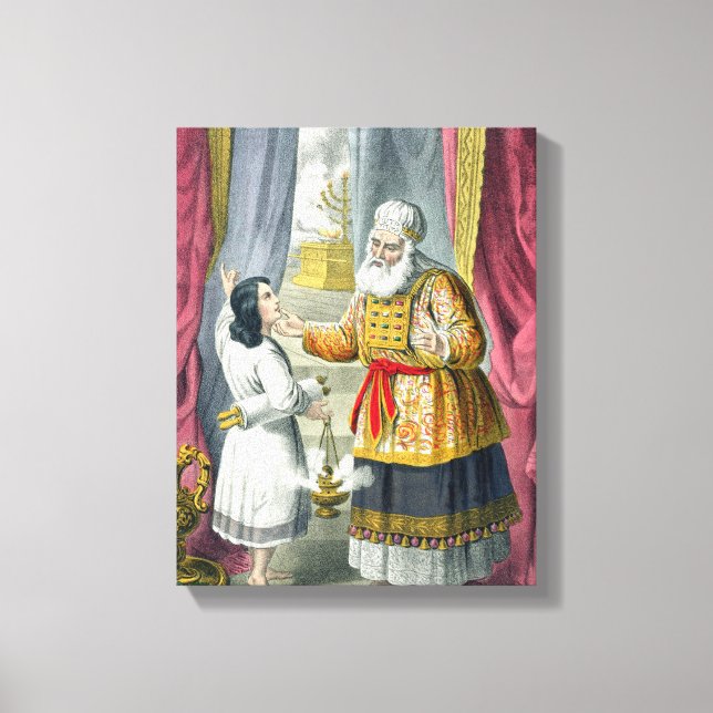 Eli Questioning Samuel Regarding the Vision, from Canvas Print (Front)