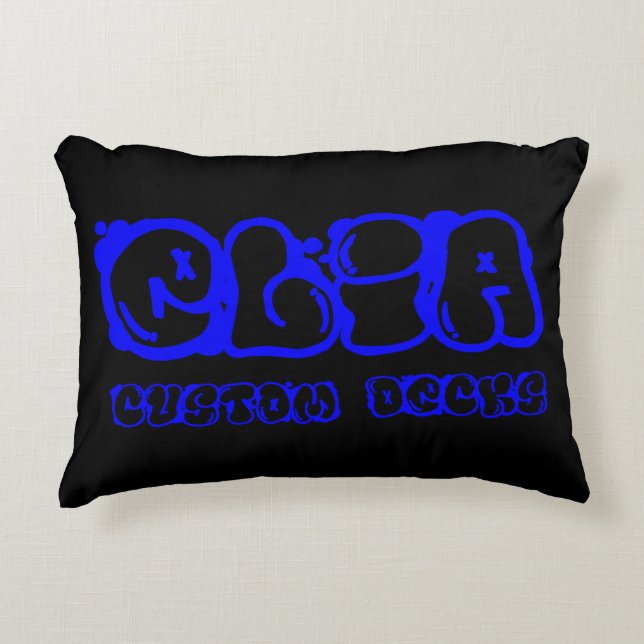 Elia graphiti accent pillow (Front)