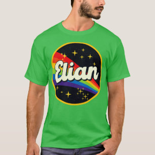Elian Rainbow In Space Vintage Style T-Shirt