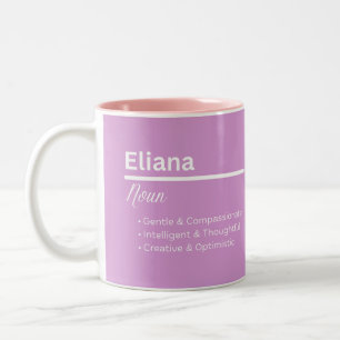 Eliana Girl Name Definition Mug Personalized Gift