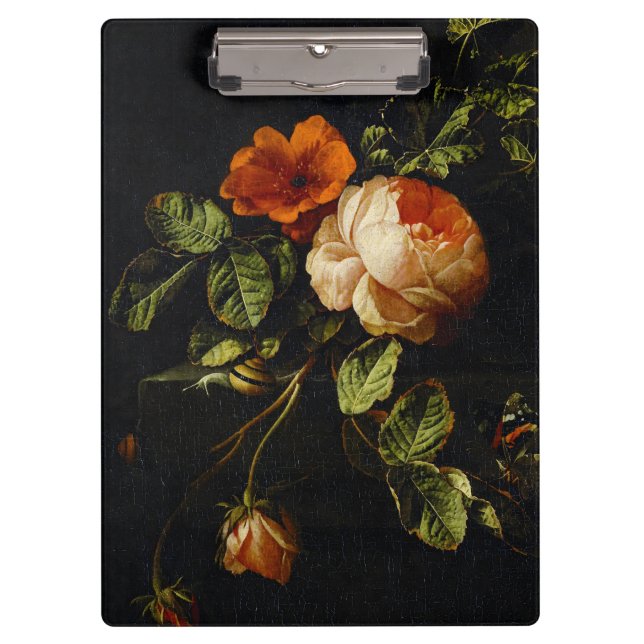 Elias van den Broeck, Still Life with Roses Clipboard (Front)
