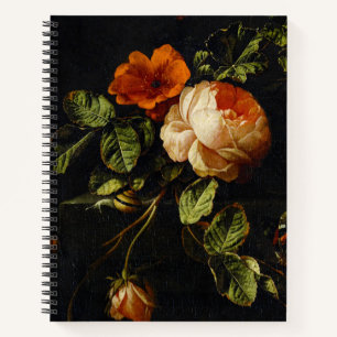 Elias van den Broeck, Still Life with Roses Notebook