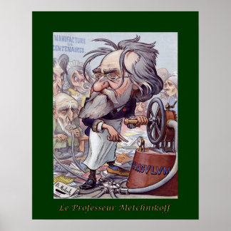 Elie Metchnikoff ~ Immunologist ~ B Moloch Poster