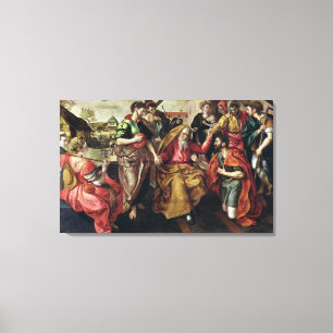 Eliezer Asking for Rebecca to Marry Isaac, 1562 Canvas Print