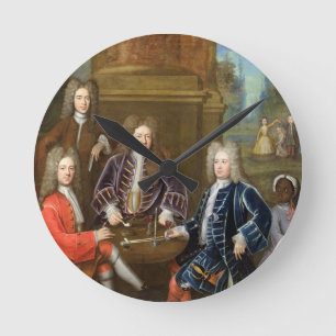 Elihu Yale (1648-1721) the second Duke of Devonshi Round Clock