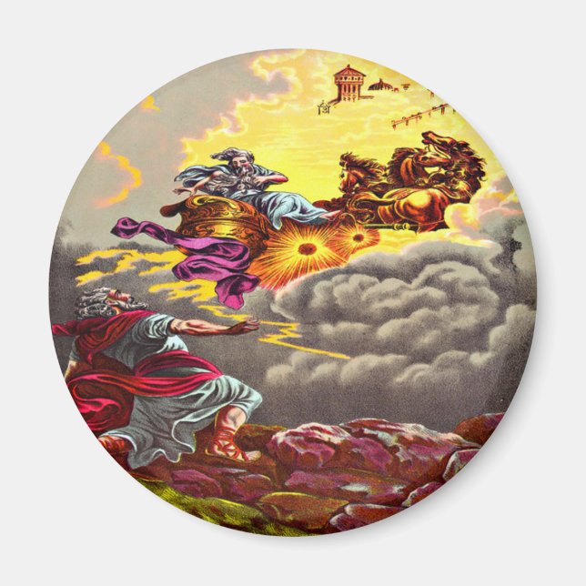 Elijah Ascends to Heaven Magnet (Front)