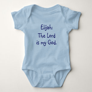 Elijah Baby Name Meaning Bodysuit