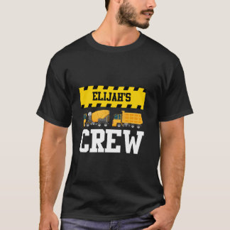 Elijah Construction Crew Custom Dumptruck Dump Tru T-Shirt