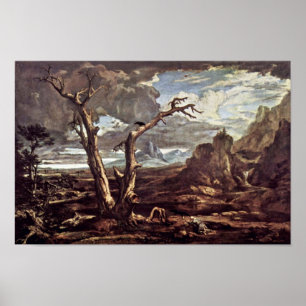 Elijah In The Desert By Washington Allston Poster
