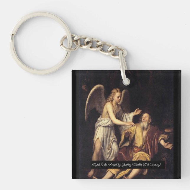 Elijah & the Angel Key Ring (Front)