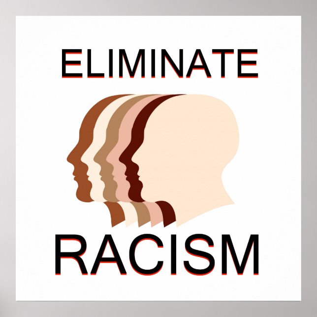 Eliminate racism poster (Front)