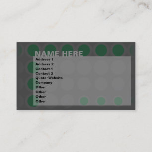 elipses : green : business card