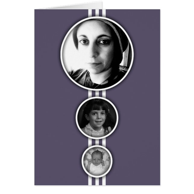 elipses purple memorial cards (Front)
