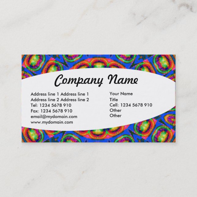 Eliptical - Abstract 020 Business Card (Front)