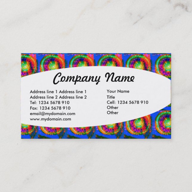 Eliptical - Abstract 024 Business Card (Front)