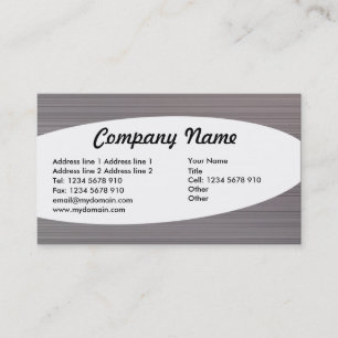 Eliptical - Brushed Metal II Texture Business Card