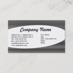 Eliptical - Brushed Metal Texture Business Card