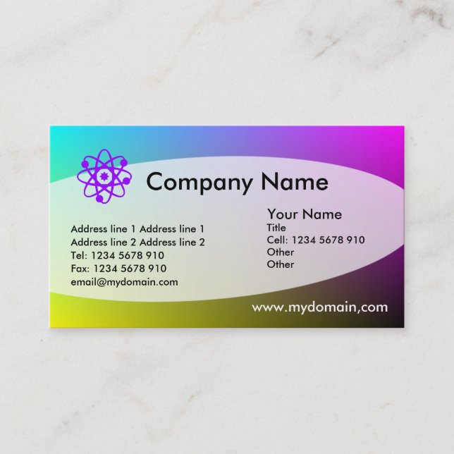 Eliptical - CMYK Business Card (Front)