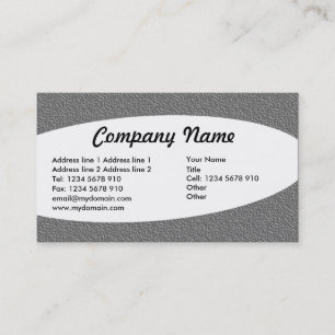 Eliptical - Mid Grey Embossed Texture Business Card