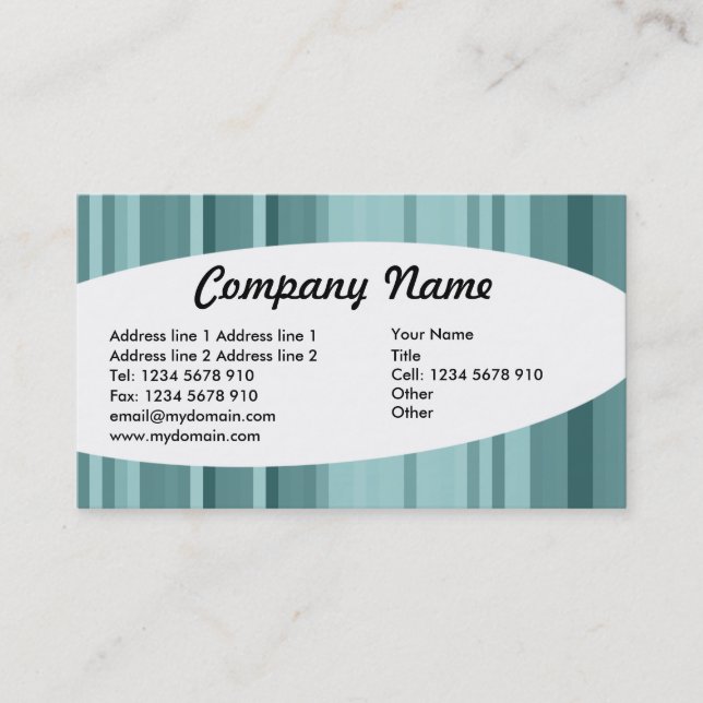 Eliptical - Stripes 04 Business Card (Front)