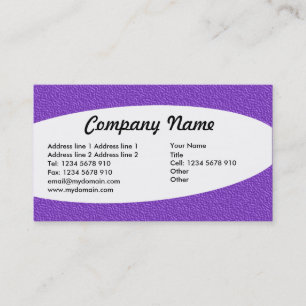 Eliptical - Violet Embossed Texture Business Card