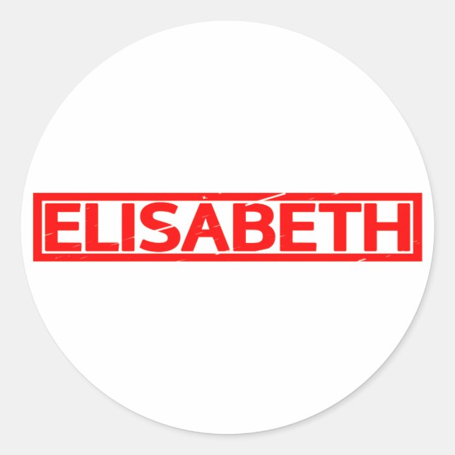 Elisabeth Stamp Classic Round Sticker (Front)