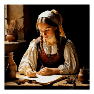 “Elisabeth”, “The Young Scholar” Poster