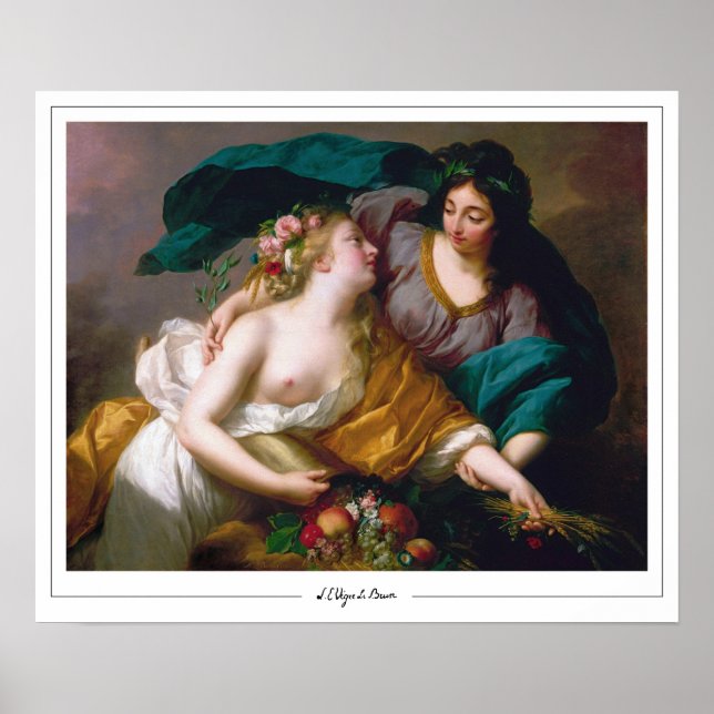 Élisabeth Vigée Le Brun Zedign Art Poster #223 (Front)