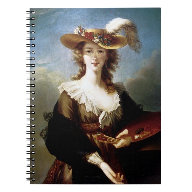Elisabeth Vigee-Lebrun Self Portrait Notebook (Front)