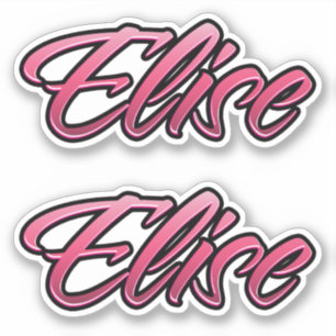 Elise faded pink sticker Sticker Stickerset