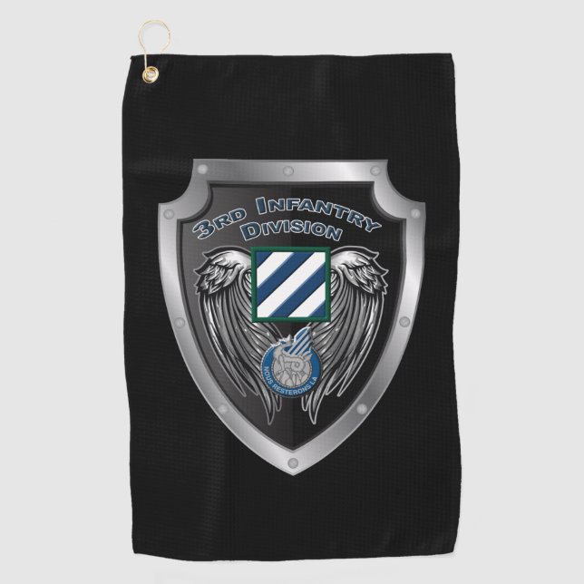 Elite 3rd Infantry Division “Rock of the Marne” Golf Towel (Front)