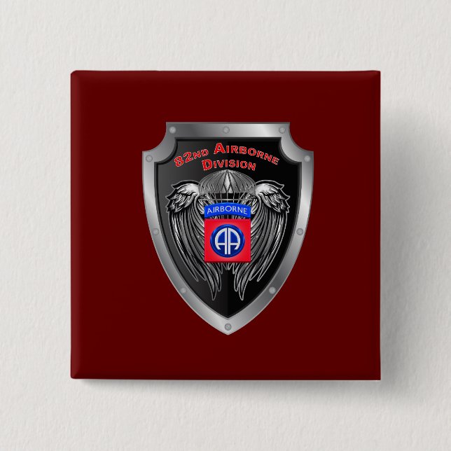 Elite 82nd Airborne Division 15 Cm Square Badge (Front)