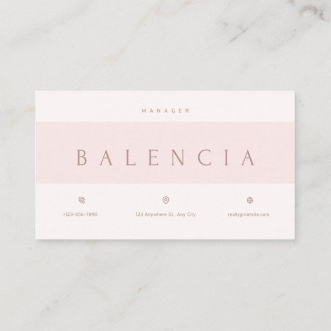 Elite Beauty & Style Expert Business Card (Back)