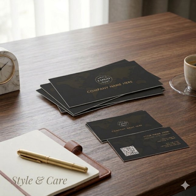 Elite Black Gold Corporate Identity Business Card (Elite Black Gold Corporate Identity Business Card)