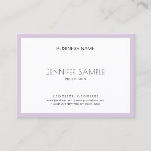 Elite Clean Design Trendy Violet Purple Luxury Business Card