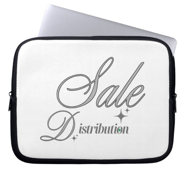 Elite Dropshipping Professional Silver Script Lapt Laptop Sleeve (Front)