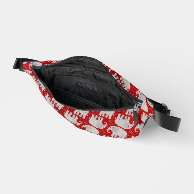 Elite Elephant 2-Sided Print Fanny-Pack Bum Bags (Open)