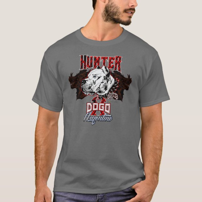 Elite HUNTER Dogo Argentino T-Shirt (Front)
