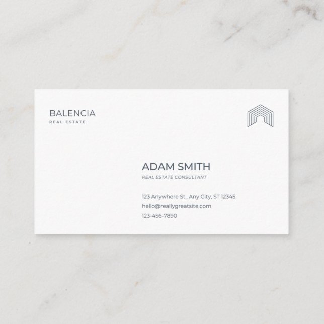 Elite Luxury Real Estate Consultant Business Card (Back)