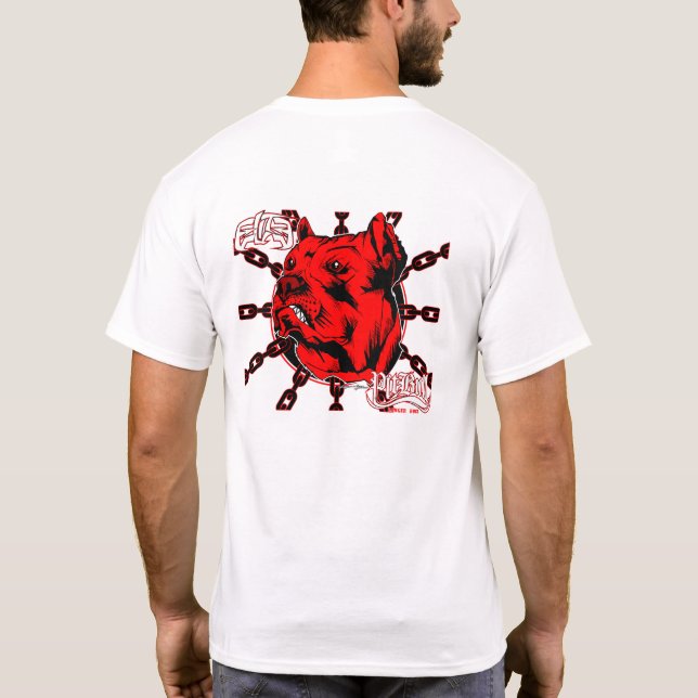 ELITE PITBULL Chains T-Shirt (Back)