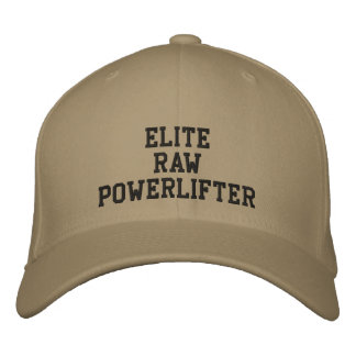 Elite Raw Powerlifter Embroidered Hat