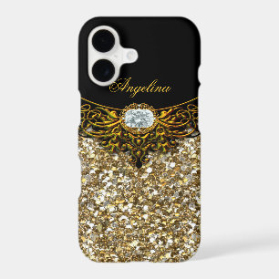 Elite Regal Gold Black Diamond Jewel