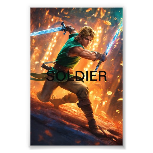 Elite Soldier Art: Premium Enlargement Photo Print (Front)