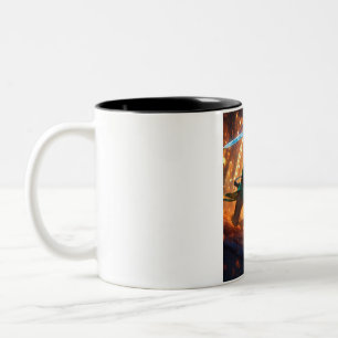Elite Soldier Two-Tone Mug: Camo Design, 11oz Two-Tone Coffee Mug