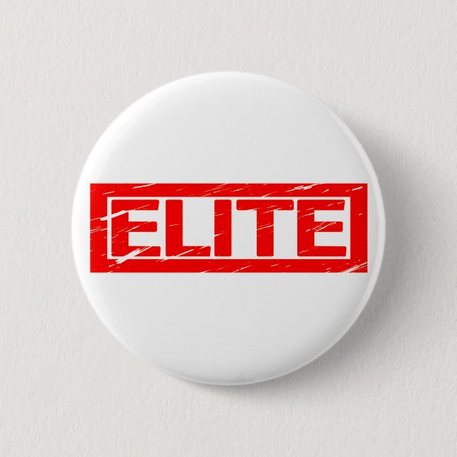 Elite Stamp 6 Cm Round Badge (Front)