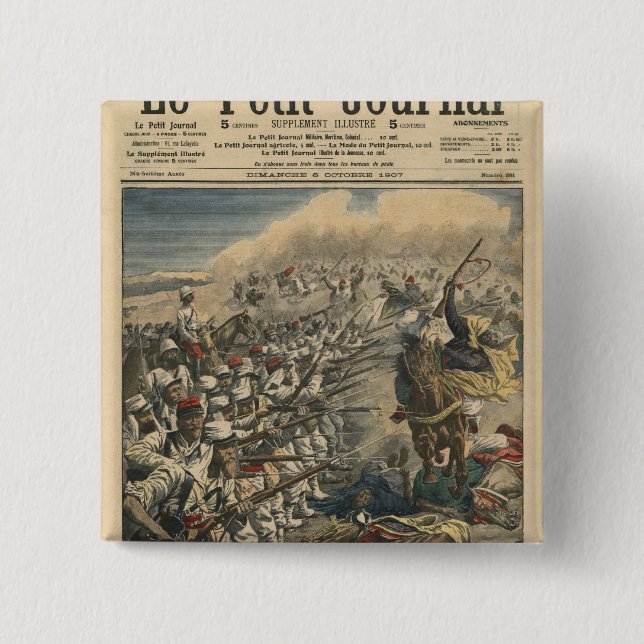 Elite troops of French army, French Foreign 15 Cm Square Badge (Front)