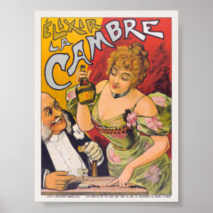 Élixir La Cambre Vintage Poster ca. 1900