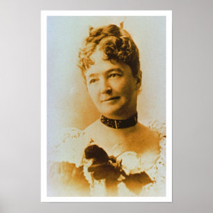 Elizabeth Bacon Custer (1842-1933) wife of General Poster